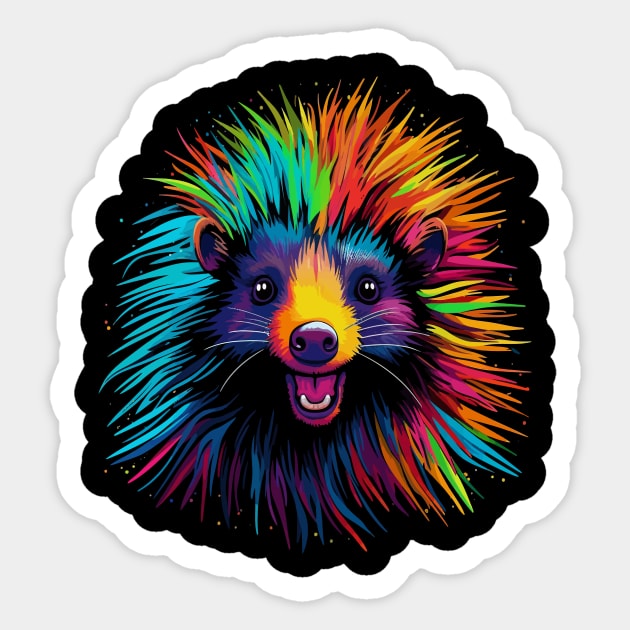 Porcupine Smiling Sticker by JH Mart